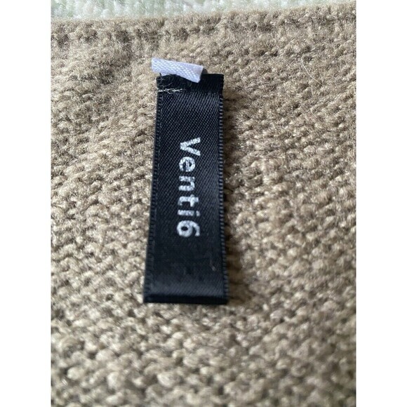Venti6 V-Neck Brown/Tan Soft Lightweight Sweater Size Small Mohair Made in Italy - Picture 3 of 7